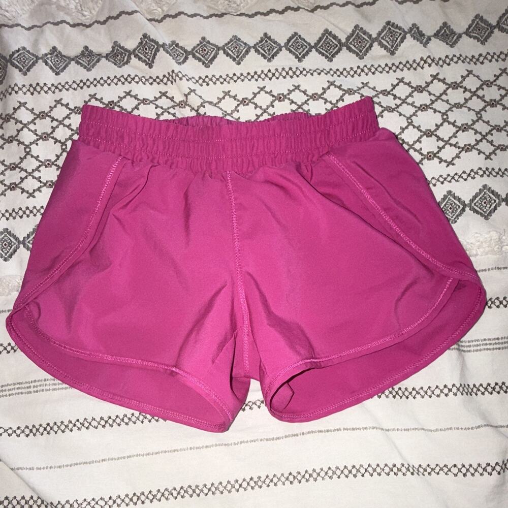All in Motion Girls Pink Athletic Shorts Elastic Waist Size S (6/7)